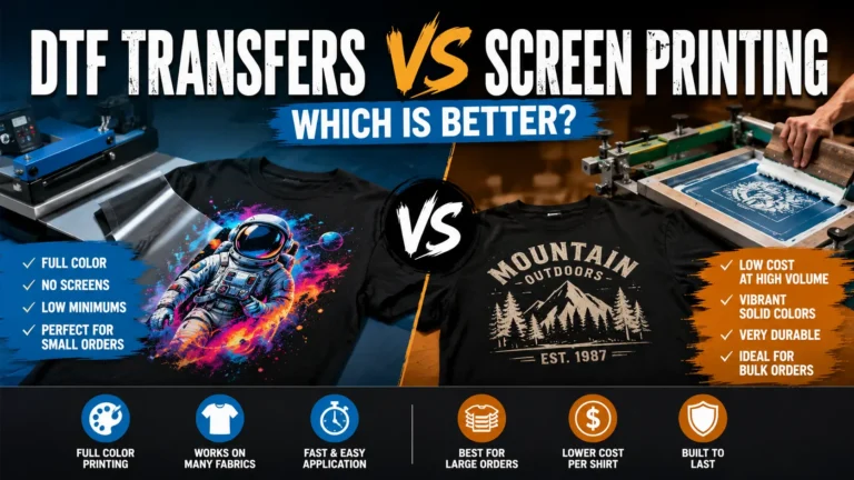 DTF Transfers Vs Screen Printing: Which Is Better?